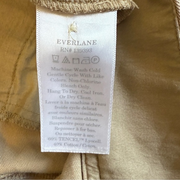 Everlane The Draper Pleated Pant in Buttersmooth Tan. Size 6S #1639 - Picture 7 of 8